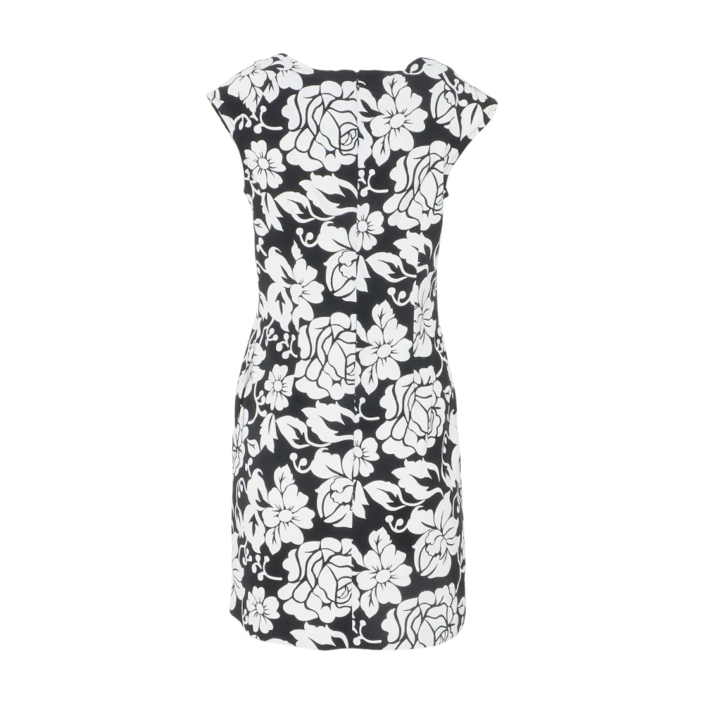 Black Petite Floral Mini Dress - Image 2