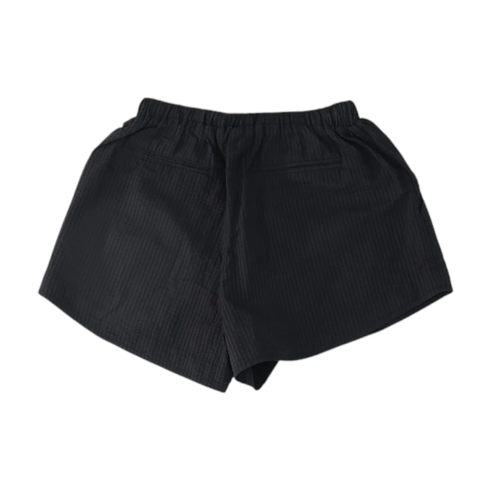 Black Striped Chino Shorts - Image 2