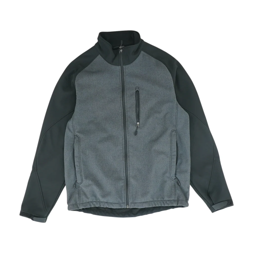 Gray Color Block Jacket