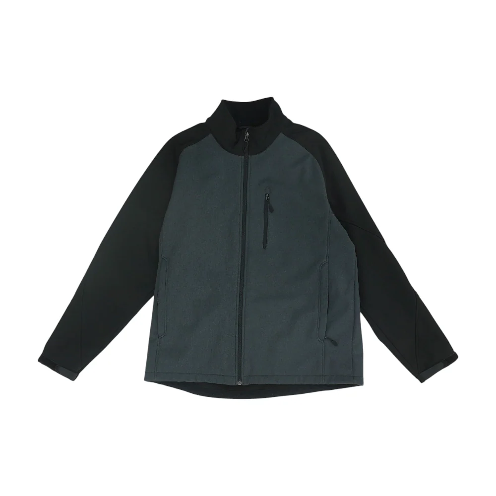 Gray Color Block Jacket