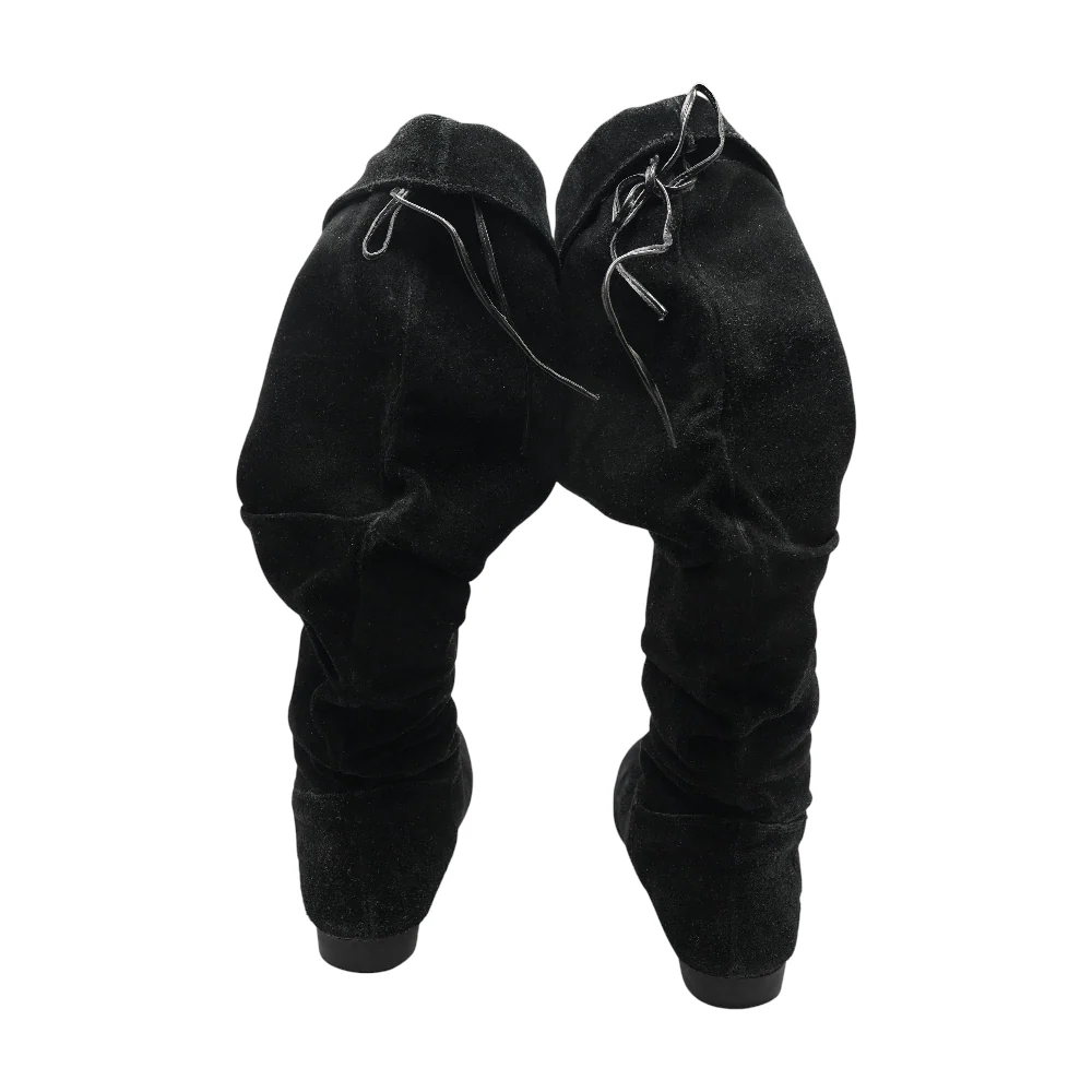 Black Knee-High Boots - Image 2