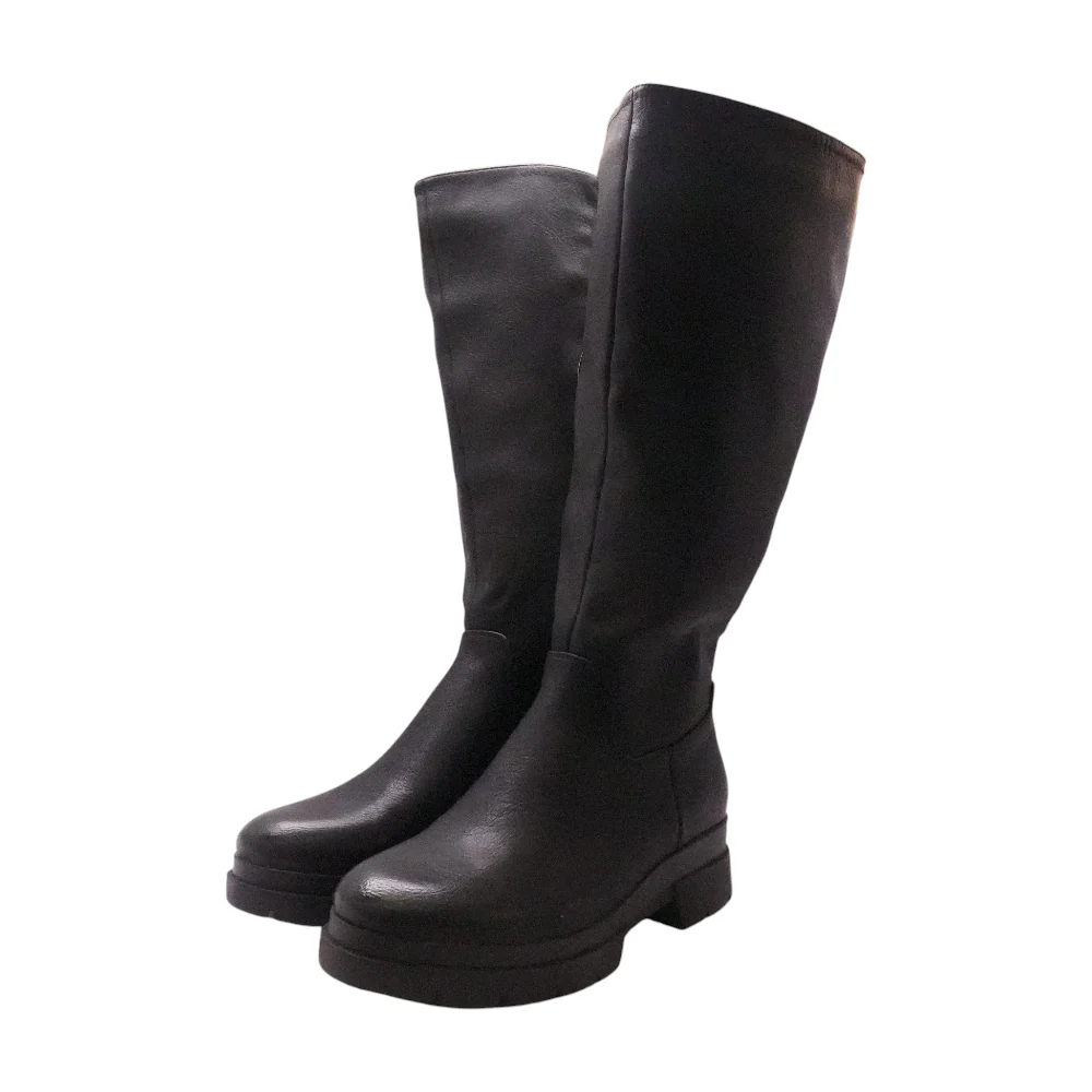 Black Knee-High Boots