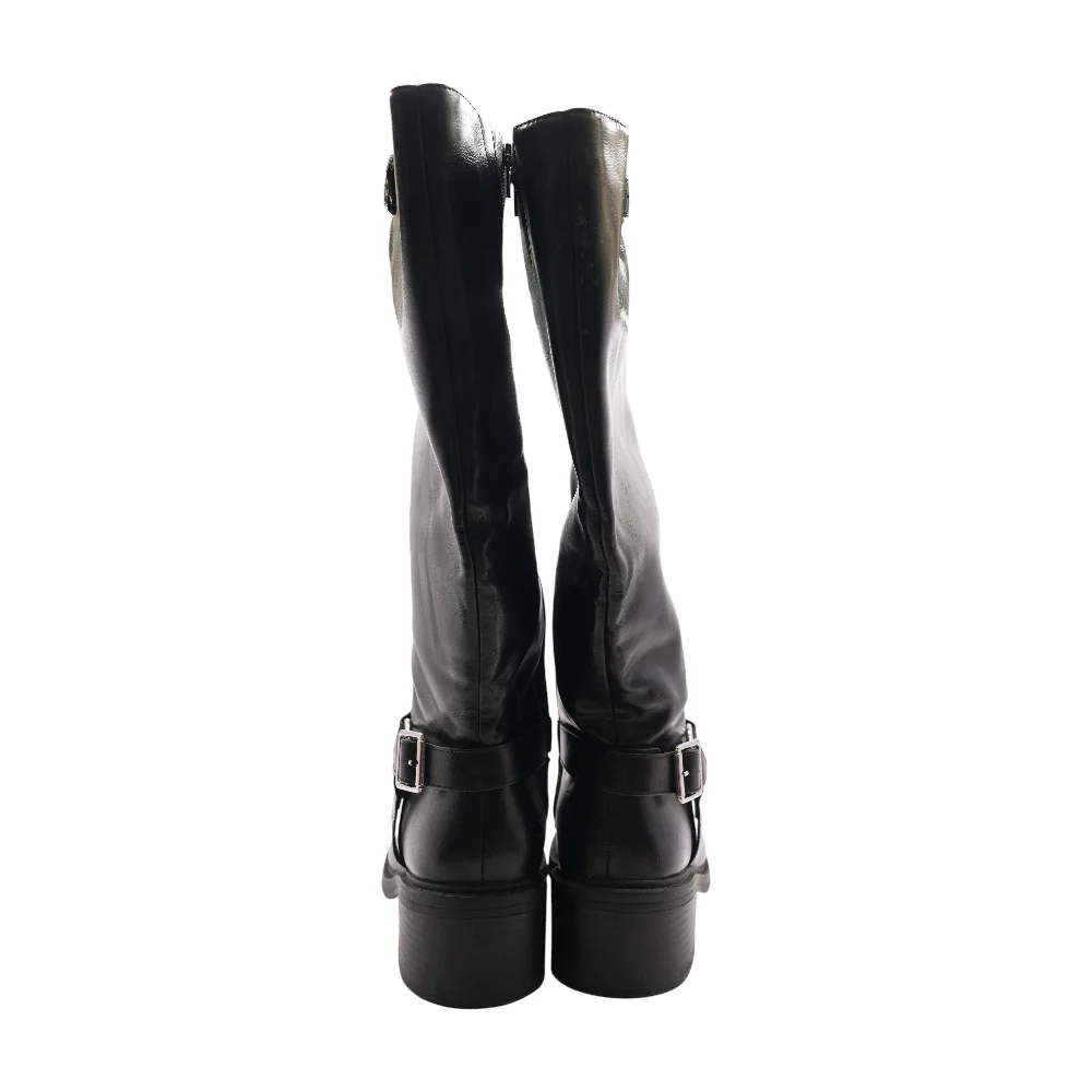 Black Knee-High Boots - Image 2