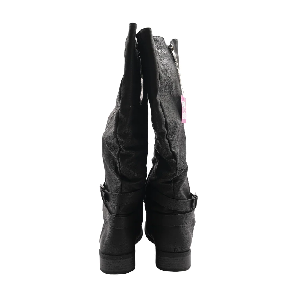 Black Knee-High Boots - Image 2