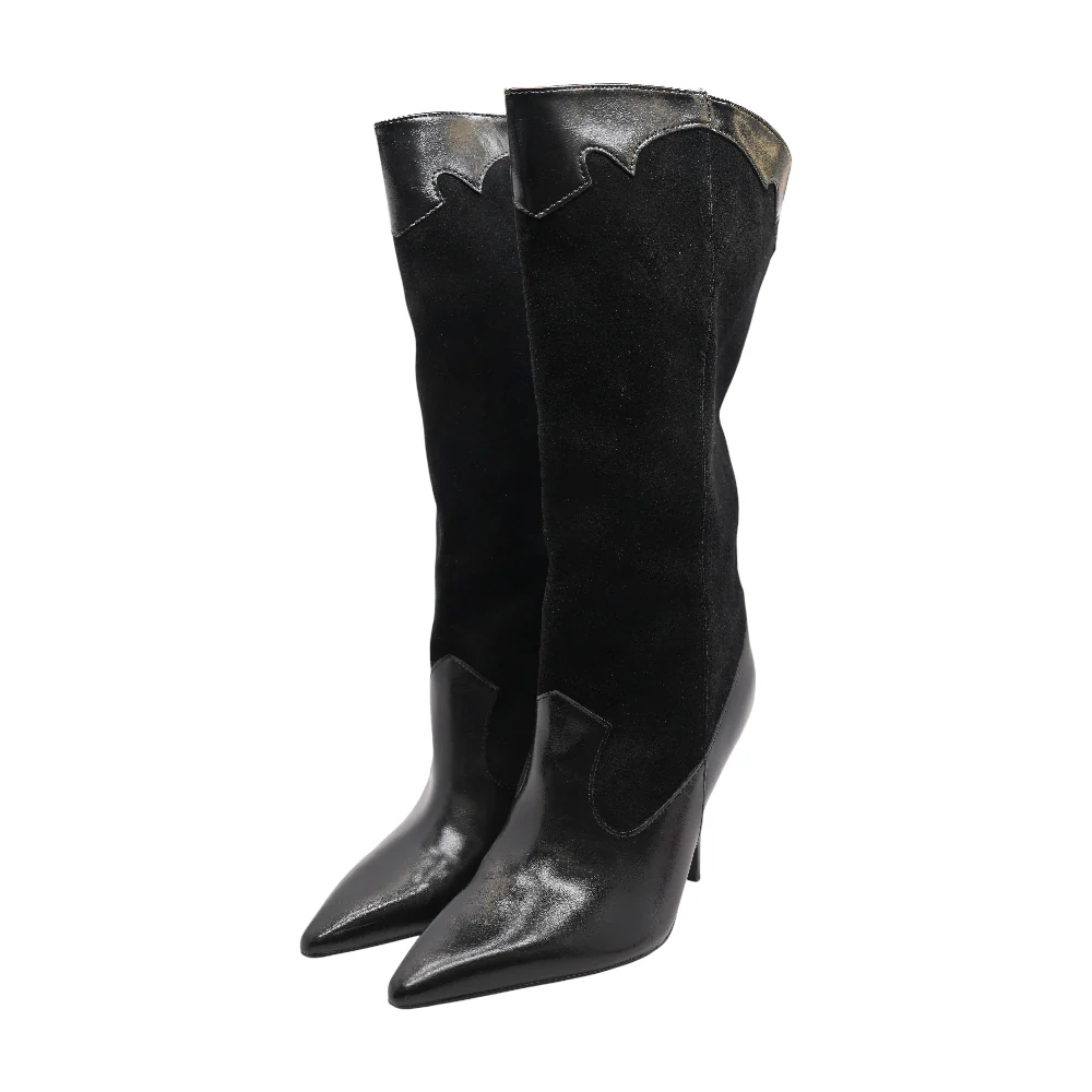 Black Knee-High Boots