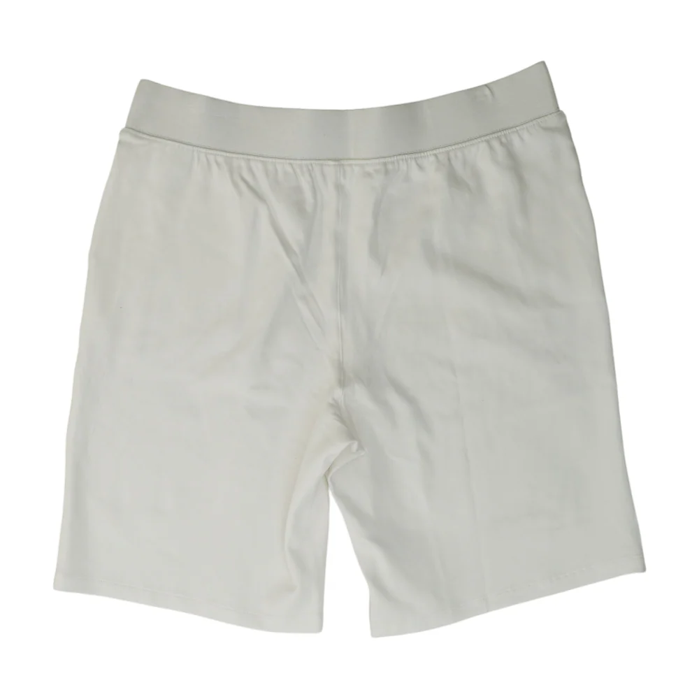 White Petite Solid Knit Shorts - Image 2