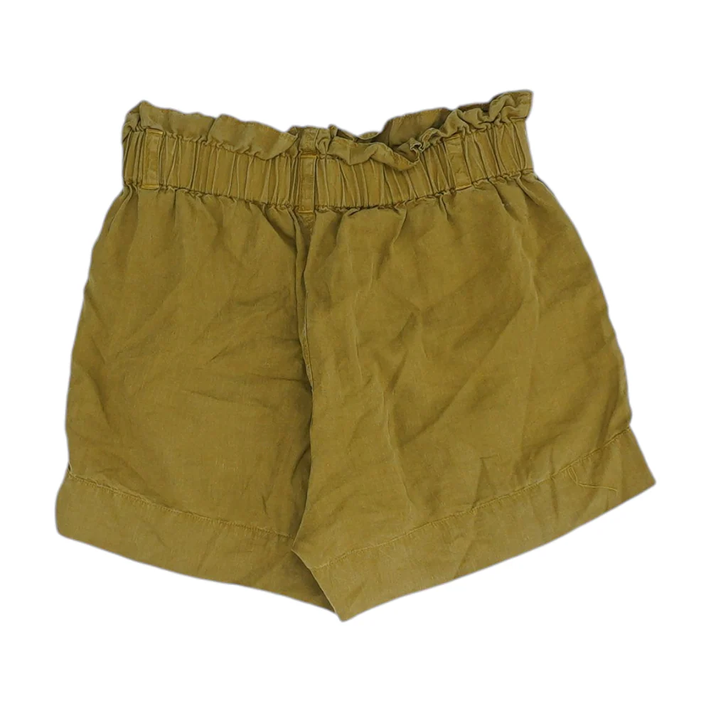 Brown Solid Knit Shorts - Image 2