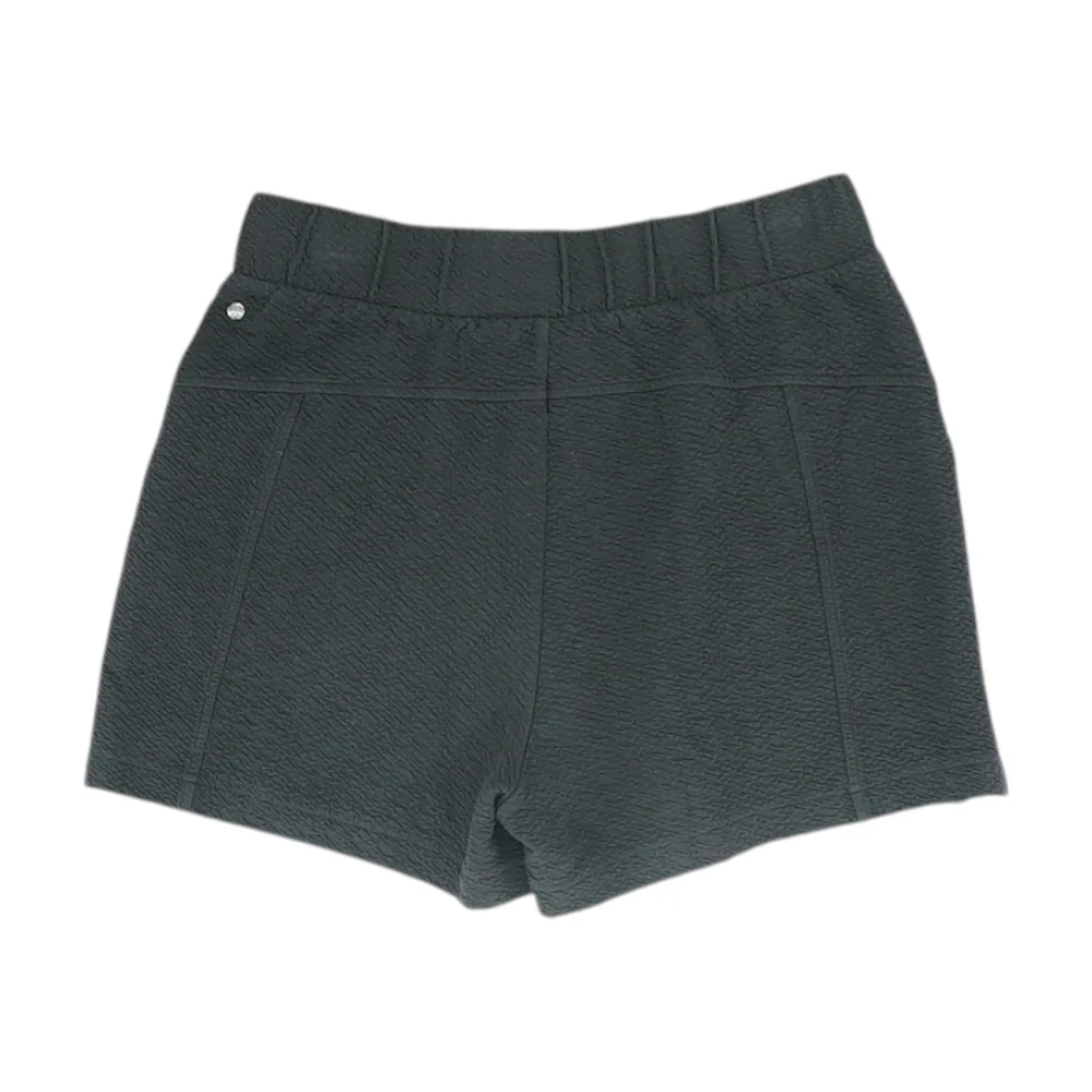 Black Solid Knit Shorts - Image 2