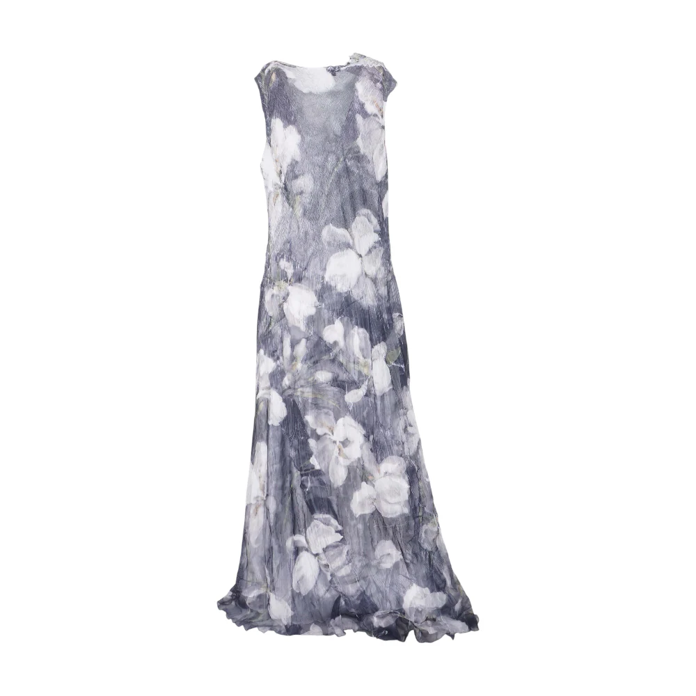 Gray Plus Floral Maxi Dress - Image 2