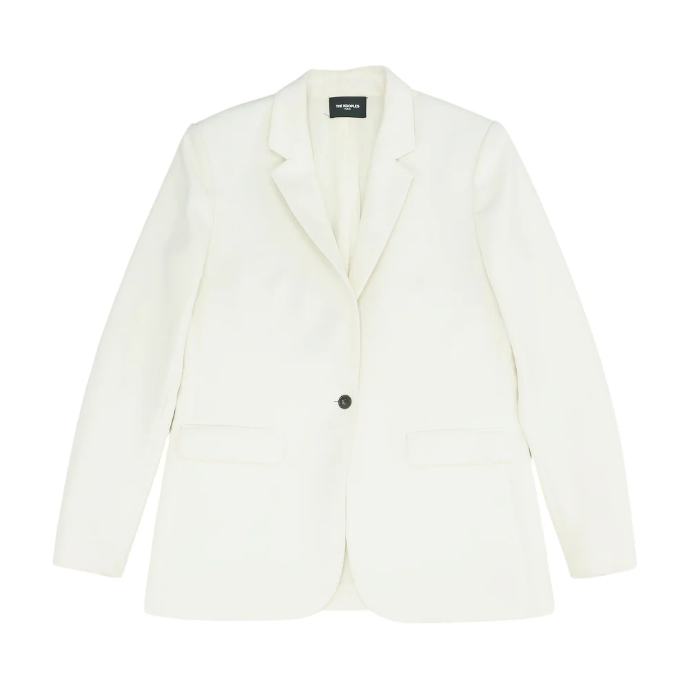Ivory Solid Blazer