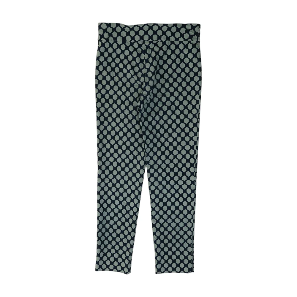 Navy Geometric Regular Pants - Image 2