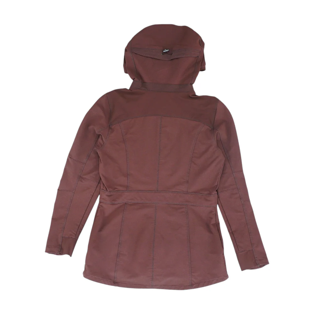 Maroon Solid Rain Jacket - Image 2