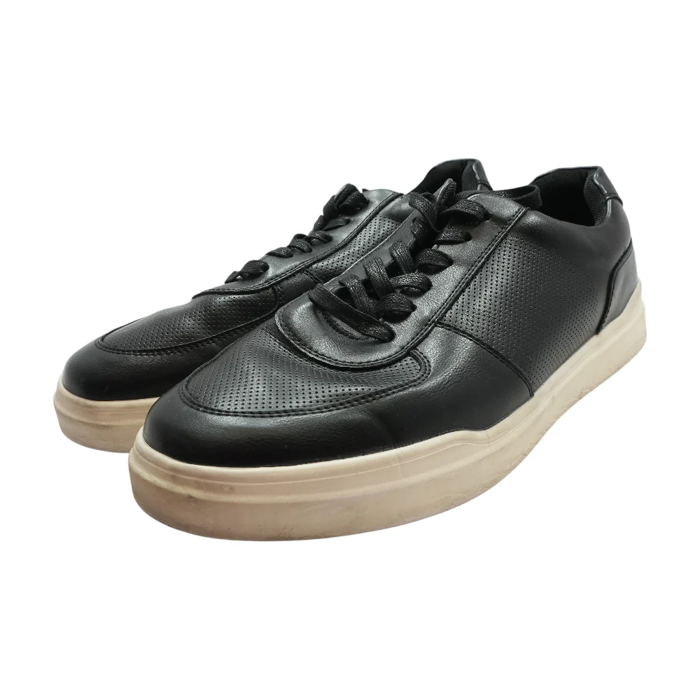 Black Lace-Up Casual Shoes