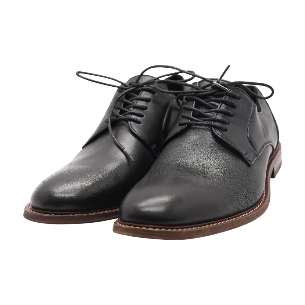 Black Lace-Up Dress Shoes