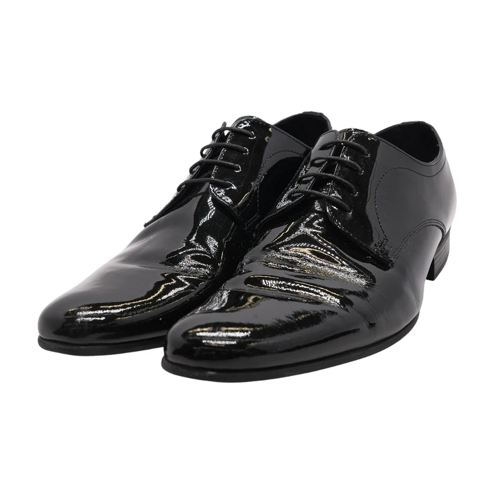 Black Lace-Up Dress Shoes