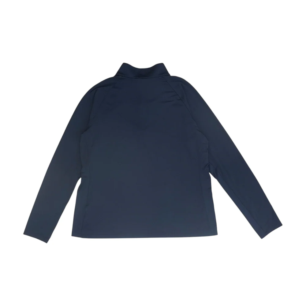 Navy Solid 1/4 Zip Pullover - Image 2