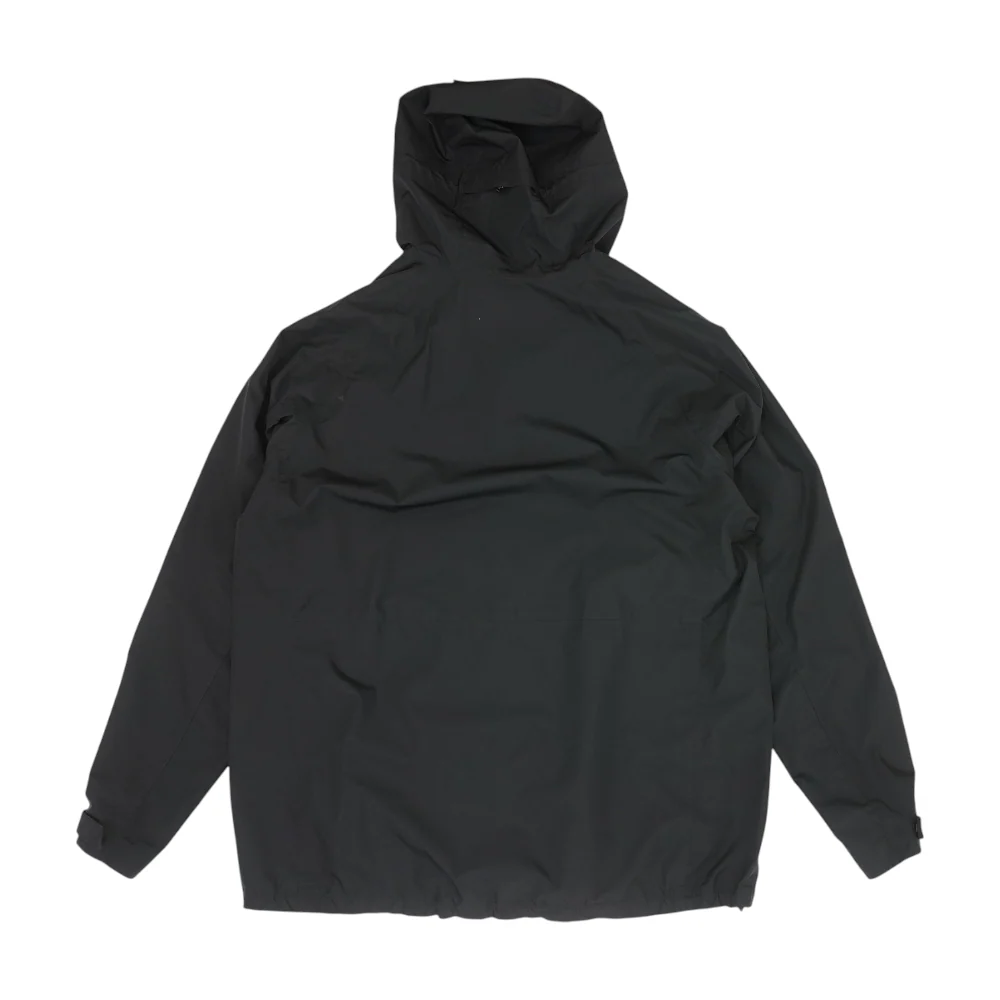 Black Big & Tall Solid Rain Coat - Image 2