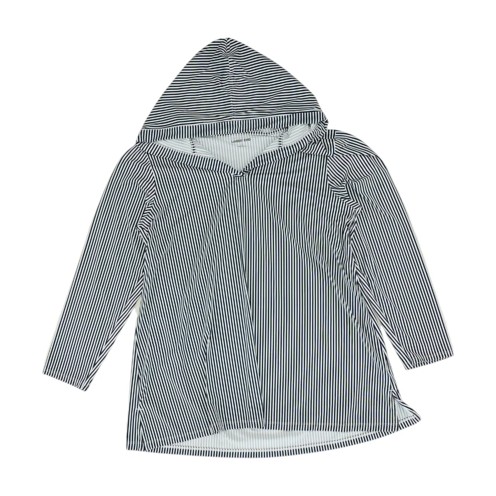 Navy Striped Hoodie Pullover