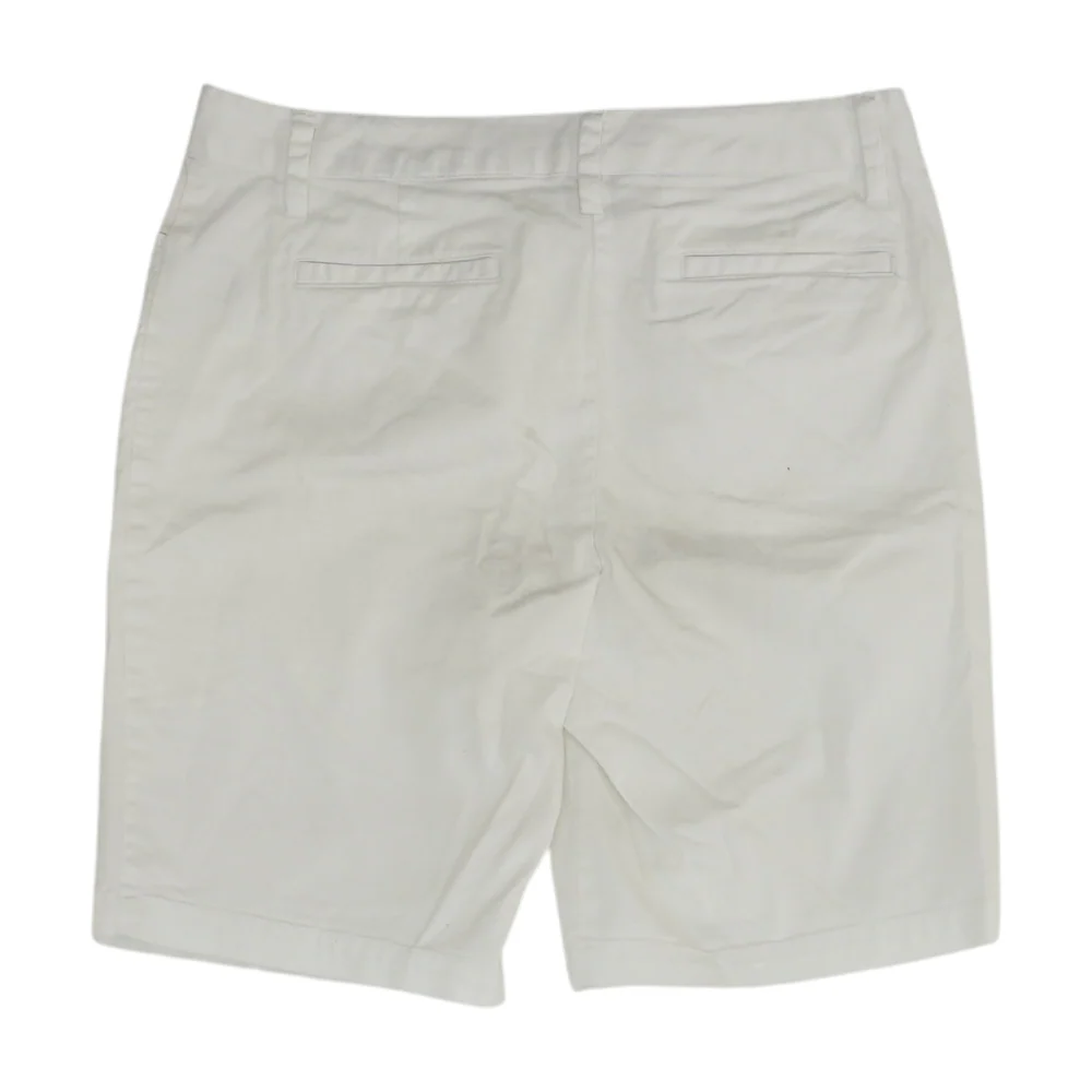 White Solid Chino Shorts - Image 2