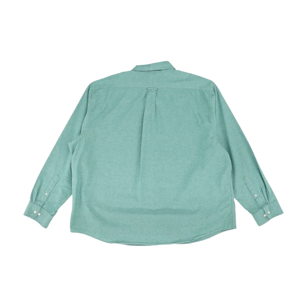 Green Solid Long Sleeve Button Down - Image 2