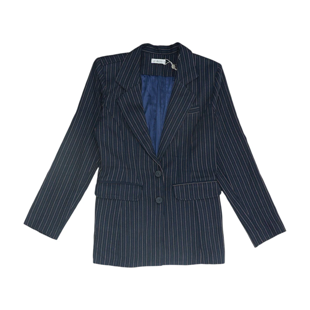 Navy Striped Blazer