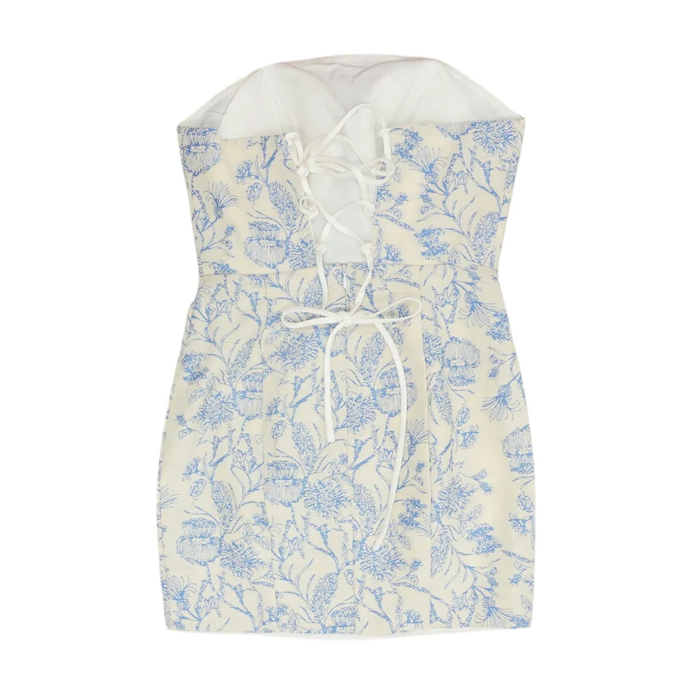 White Floral Mini Dress - Image 2