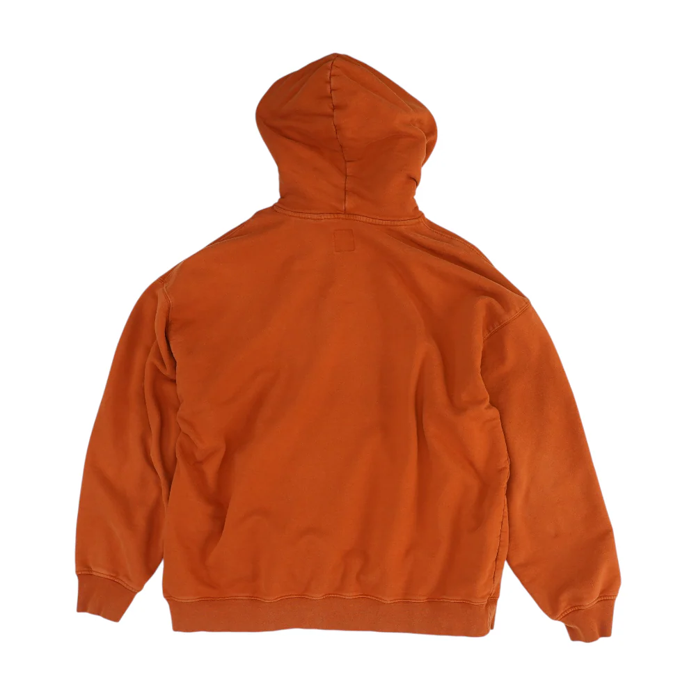 Orange Solid Hoodie Pullover - Image 2