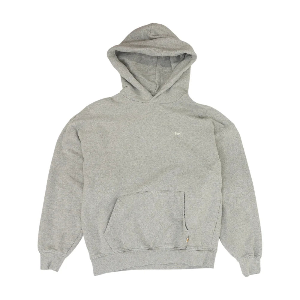 Gray Solid Hoodie Pullover