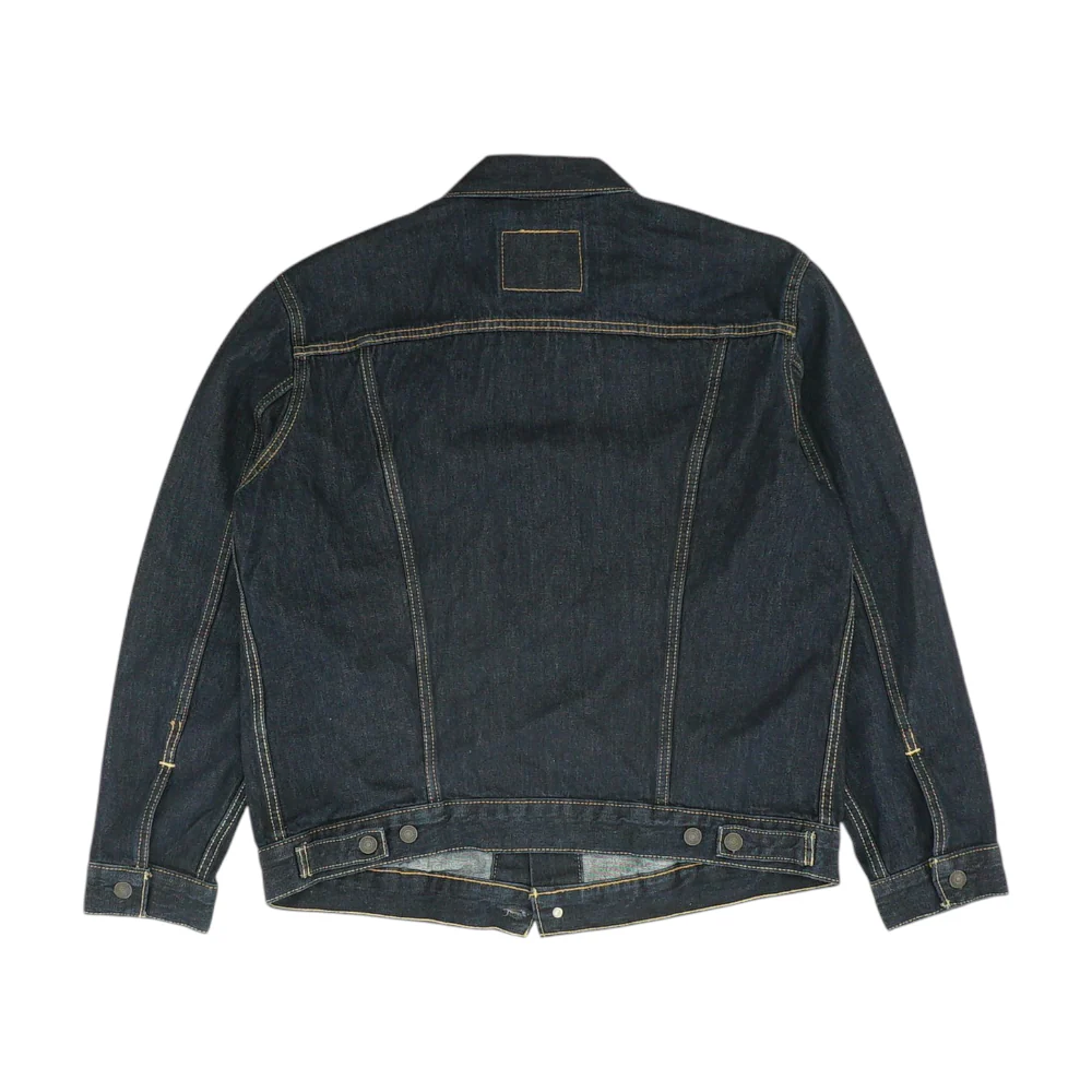 Navy Solid Denim Jacket - Image 2