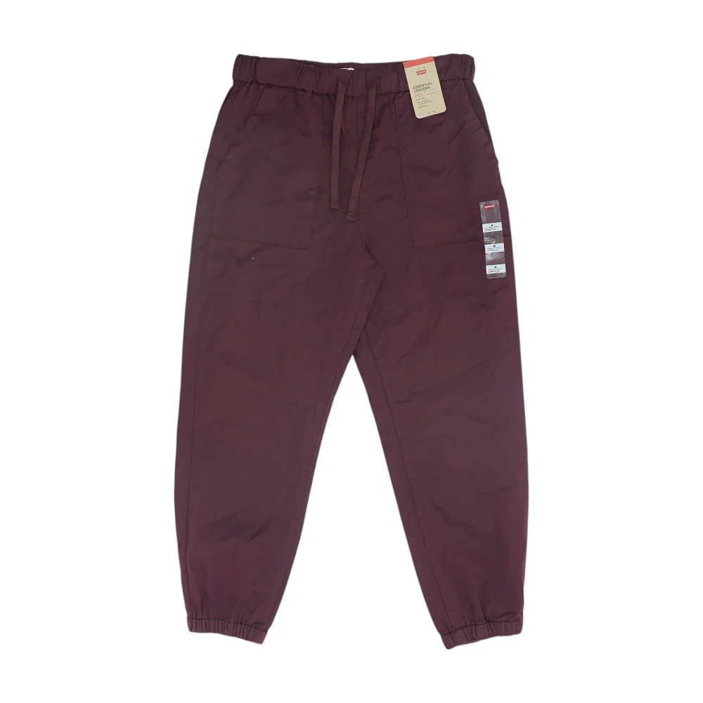 Maroon Tapered Pants