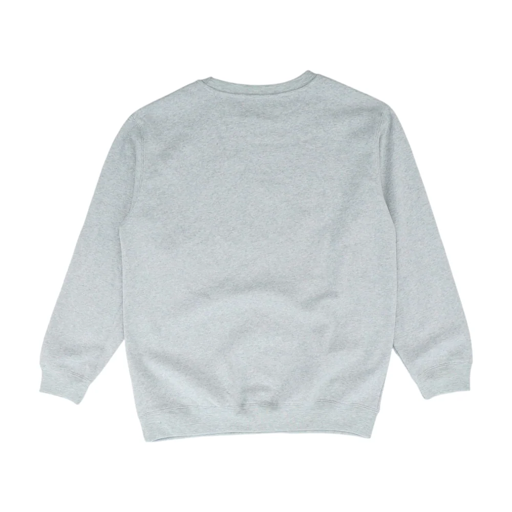 Gray Solid Sweatshirt Pullover - Image 2