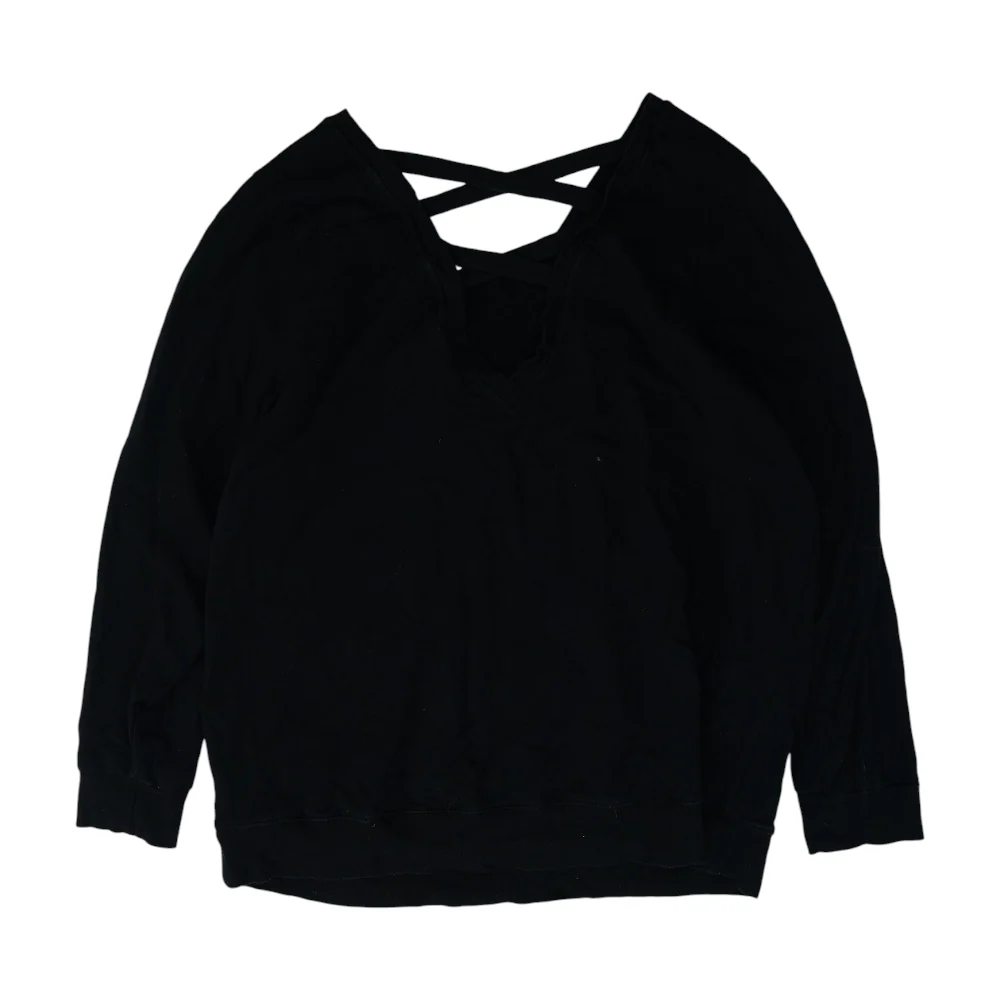Black Graphic Sweatshirt Pullover - Image 2