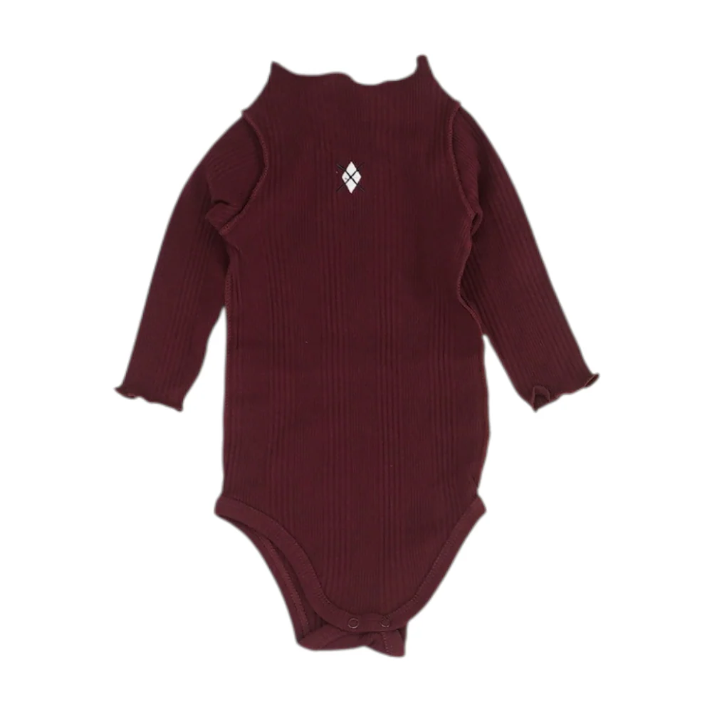 Maroon Long Sleeve One-Piece