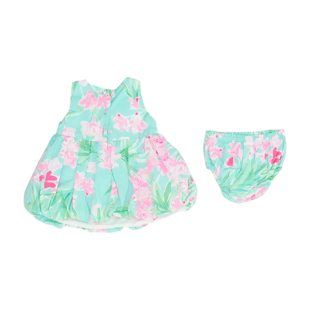 Green Floral Sleeveless Set - Image 2