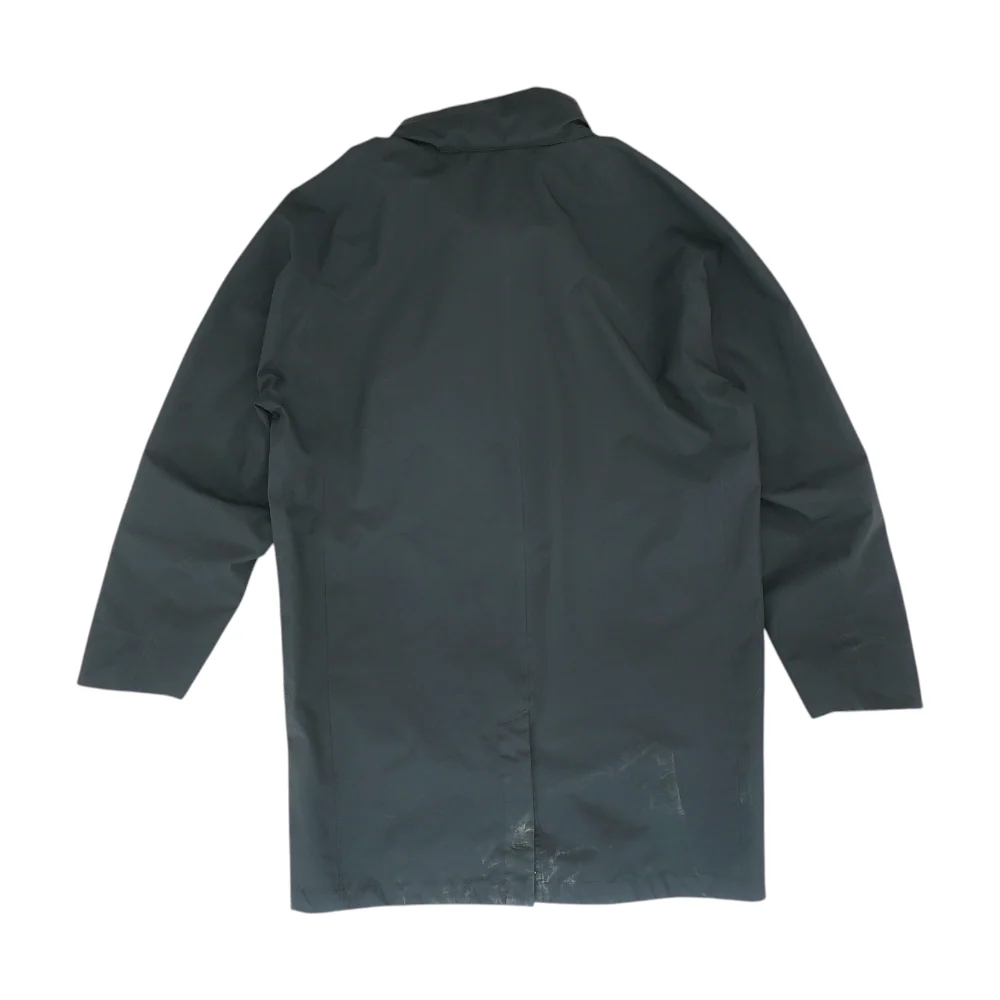 Black Solid Rain Jacket - Image 2