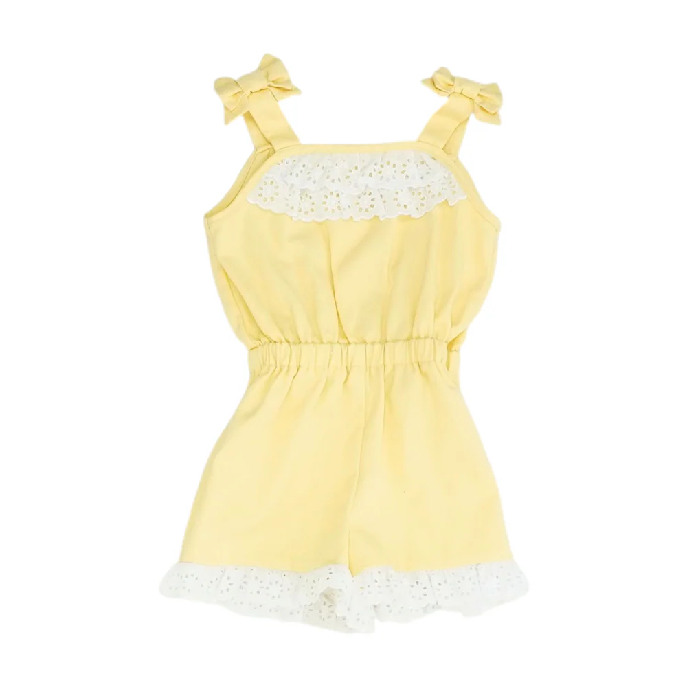 Yellow Sleeveless One-Piece