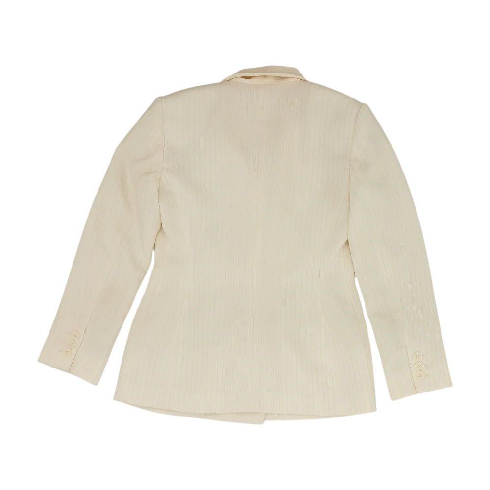 Cream Petite Striped Blazer - Image 2