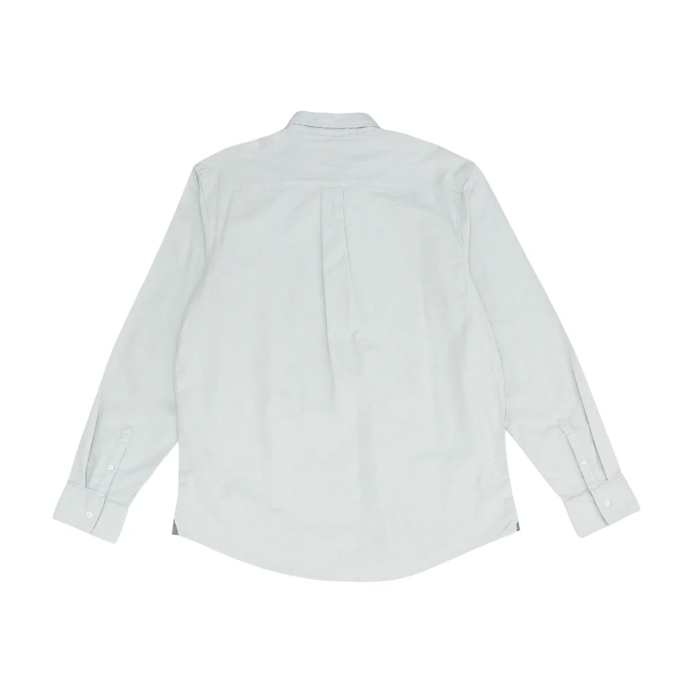 Gray Solid Long Sleeve Button Down - Image 2