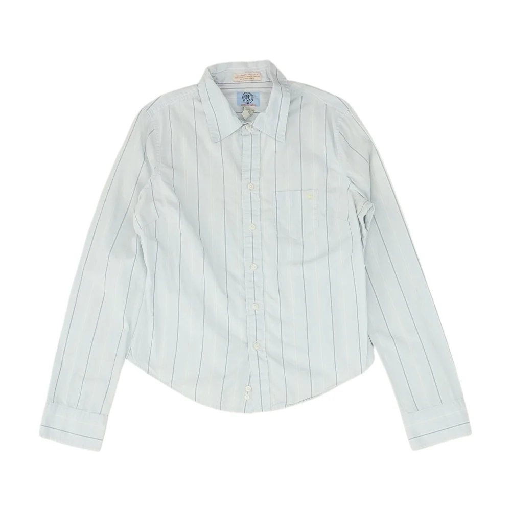 Blue Striped Long Sleeve Button Down