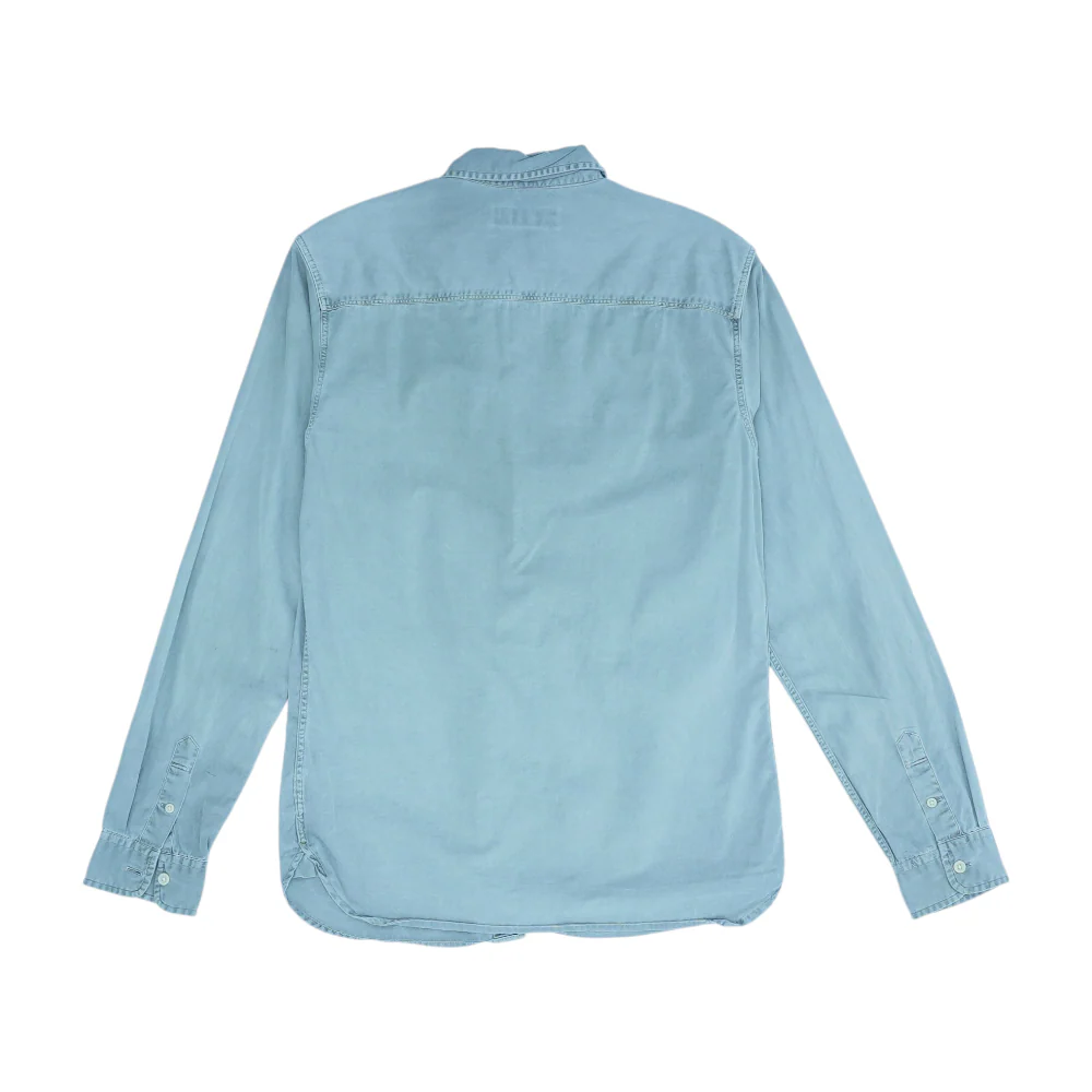 Gray Solid Long Sleeve Button Down - Image 2