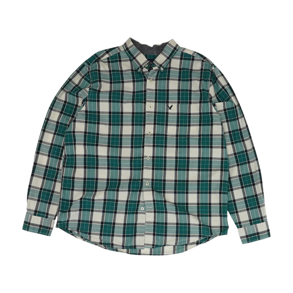 Multi Plaid Long Sleeve Button Down