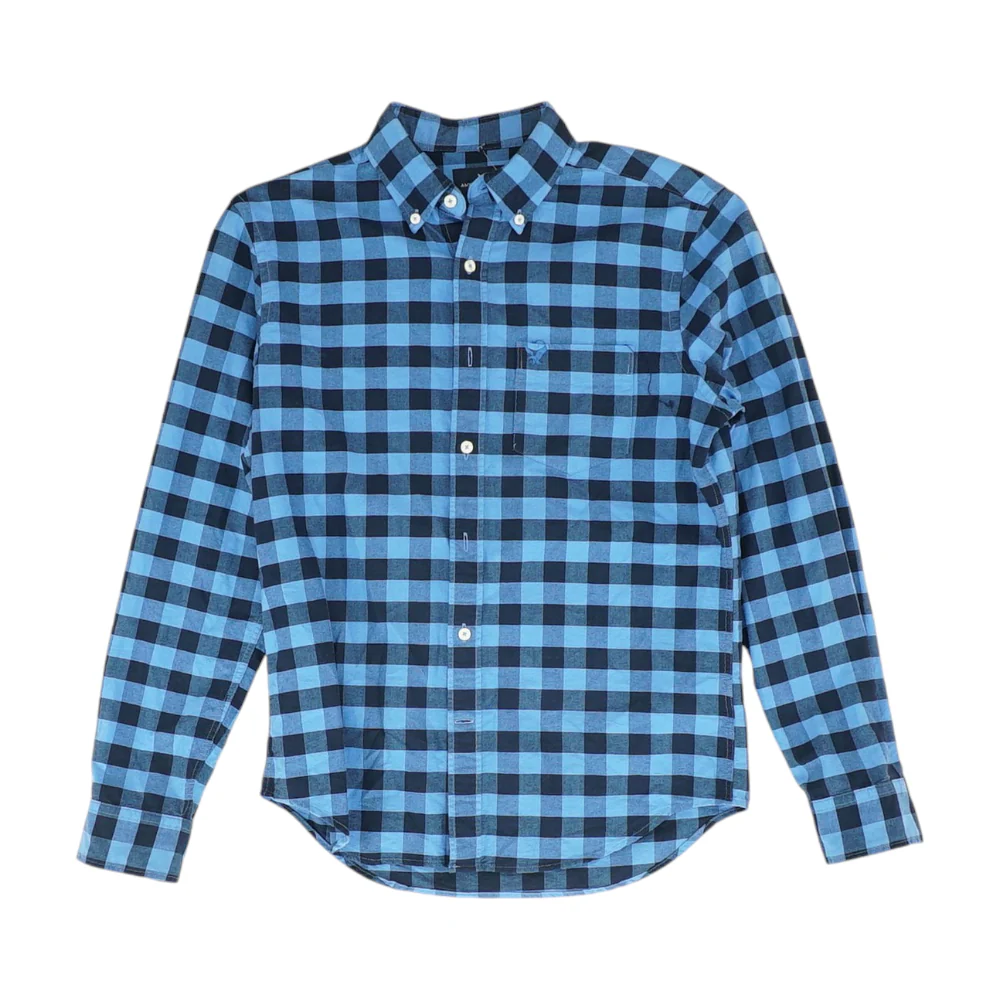 Blue Check Long Sleeve Button Down