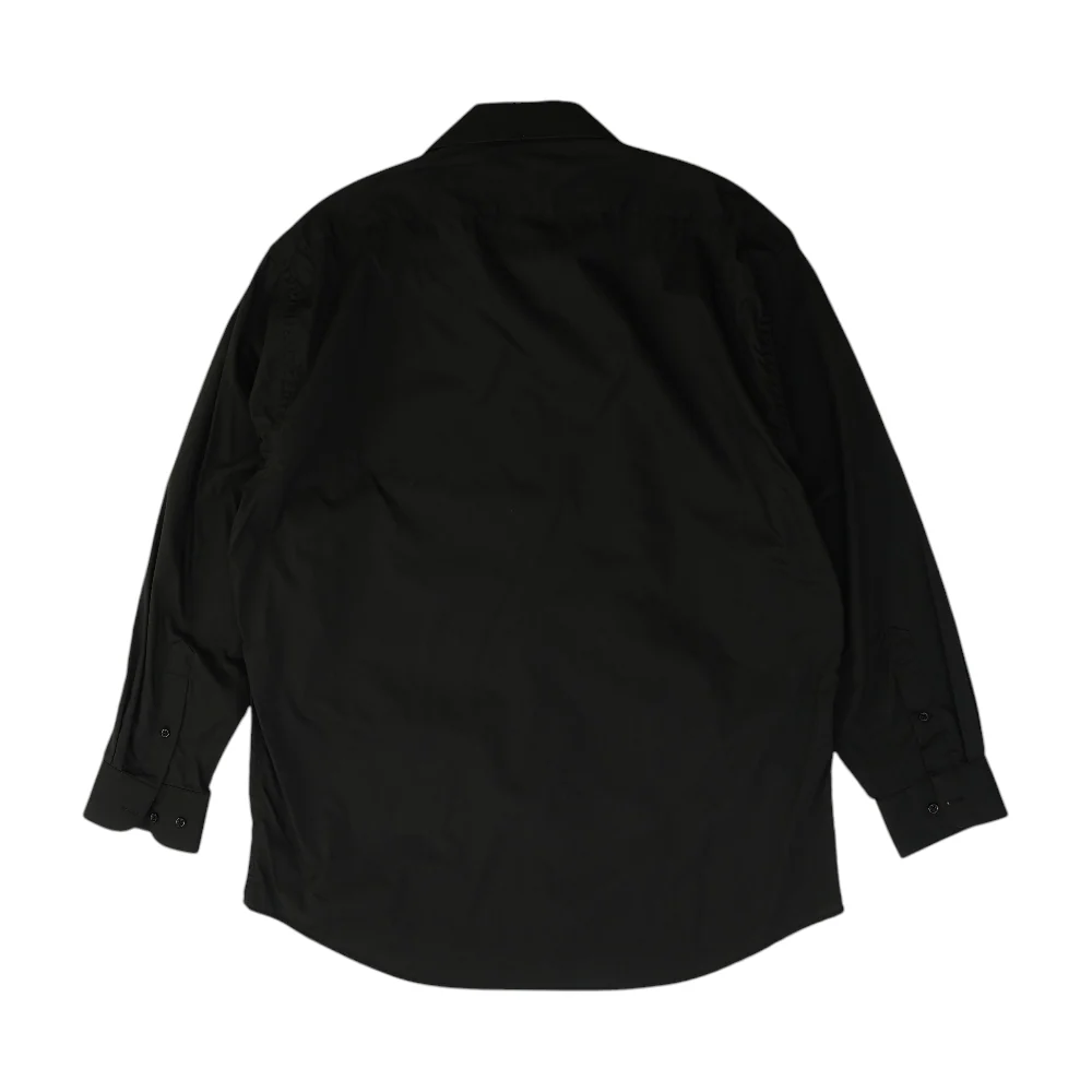 Black Solid Long Sleeve Button Down - Image 2