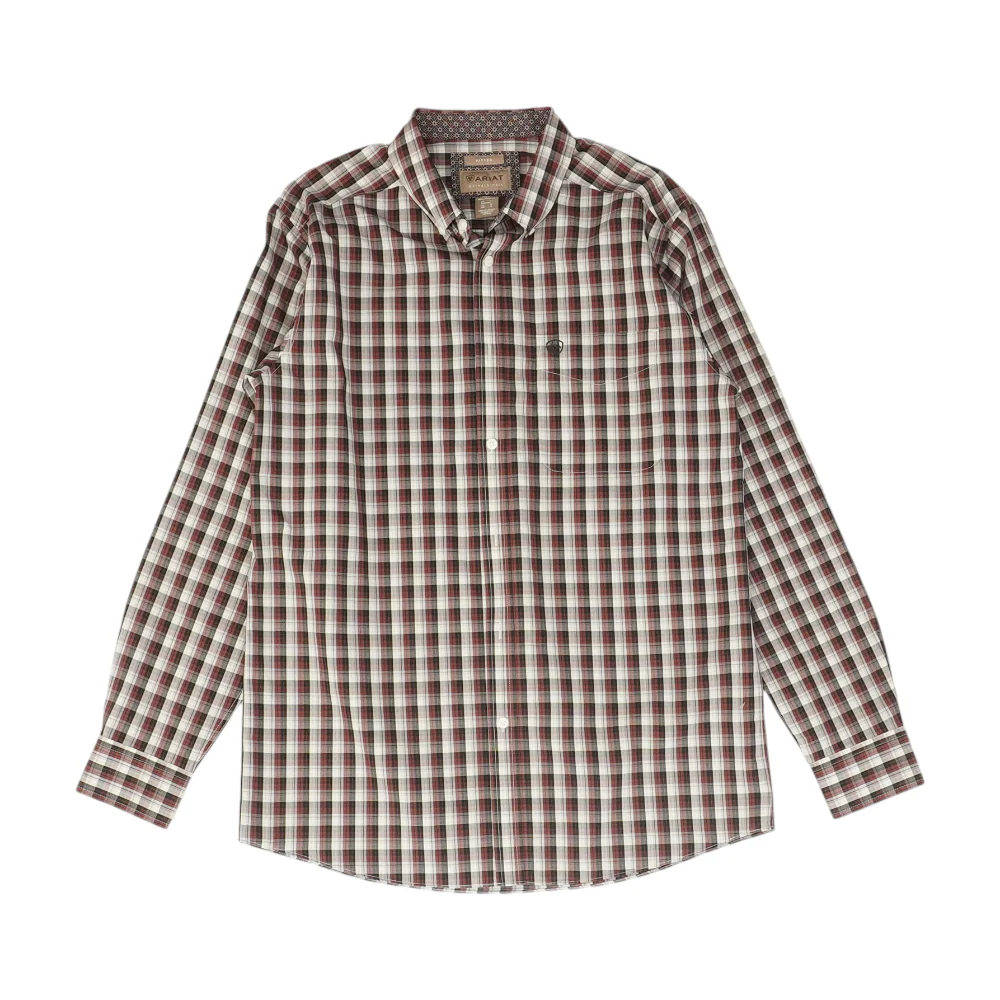 Multi Check Long Sleeve Button Down