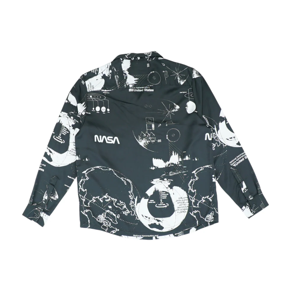 Black Graphic Long Sleeve Button Down - Image 2