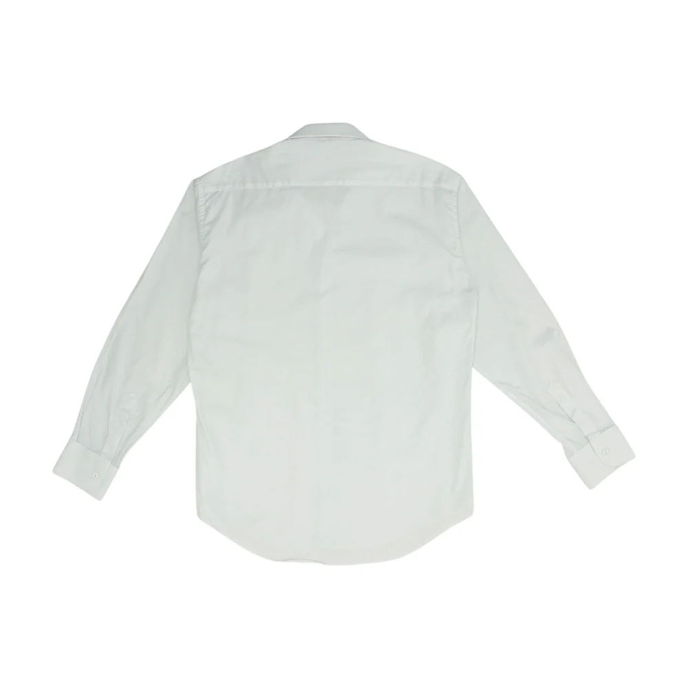 White Solid Long Sleeve Button Down - Image 2