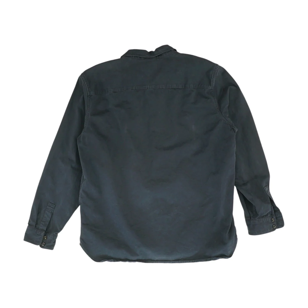 Navy Tall Solid Long Sleeve Button Down - Image 2