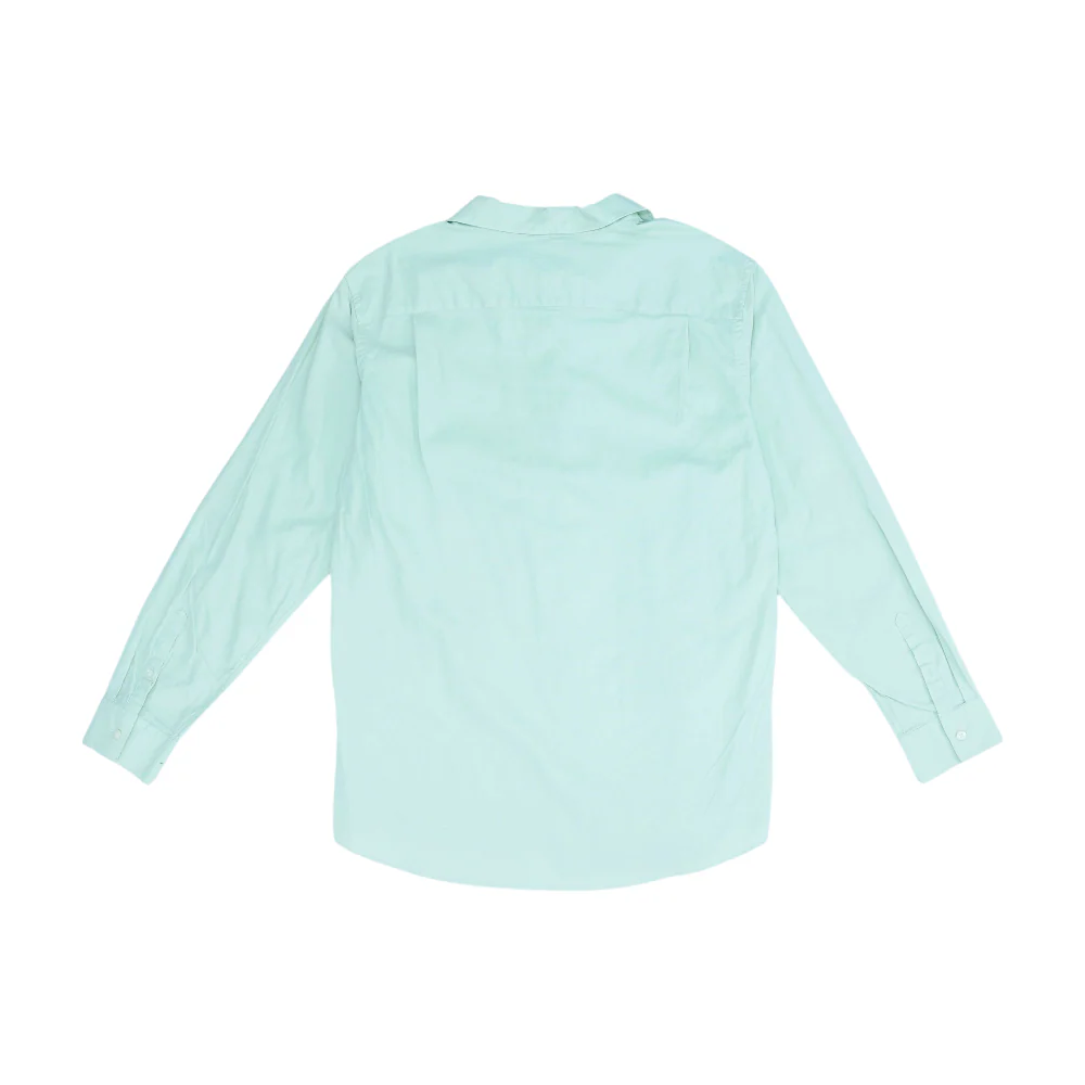 Lime Solid Long Sleeve Button Down - Image 2