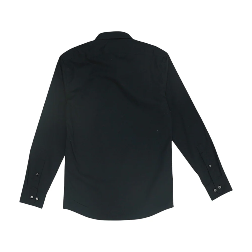 Black Solid Long Sleeve Button Down - Image 2