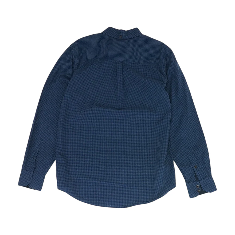 Navy Check Long Sleeve Button Down - Image 2